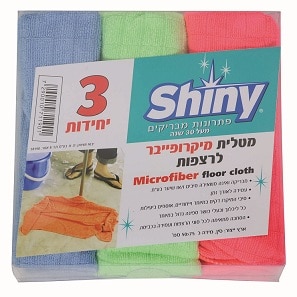 מארז 3 מטליות מיקרופייבר לריצפה Shiny מארז 3 מטליות מיקרופייבר לריצפה Shiny