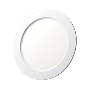 פאנל לד שקוע אינטגרלי עגול 4" 6W, אור חם