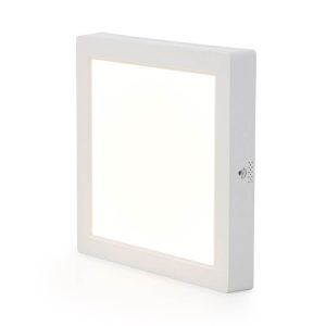 פאנל לד צמוד אינטגרלי מרובע 210X210 18W, אור קר