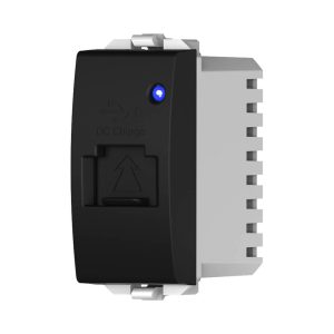 מטען 5V 1A USB מואר לד כחול 1 מודול שחור ניסקו סוויץ' מטען 5V 1A USB מואר לד כחול 1 מודול שחור ניסקו סוויץ'