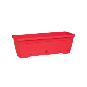 אדנית צבר 50X18 H16.5 + תחתית - אדום אדנית צבר 50X18 H16.5 + תחתית - אדום