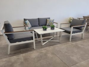 מערכת ישיבה דגם לורי LORY לבן מערכת ישיבה דגם לורי LORY לבן