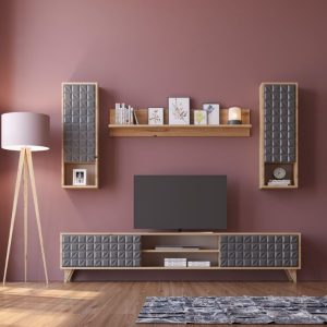 מזנון טלווזיה +סט מדפים תואם ברוחב 1.70 דגם Elegance אלגנס מבית Twins Design מזנון טלווזיה +סט מדפים תואם ברוחב 1.70 דגם Elegance אלגנס מבית Twins Design