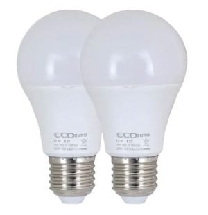 זוג נורות ECO EURO 12W A60 אור חם זוג נורות ECO EURO 12W A60 אור חם
