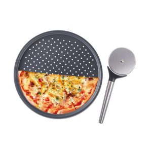 סט תבנית פיצה 33 ס"מ + פורס פיצה DOLCE ITALIANO סט תבנית פיצה 33 ס"מ + פורס פיצה DOLCE ITALIANO