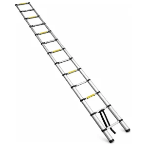 סולם טלסקופי נשען יחיד ומתקפל 15 שלבים KR-4.4 יבואן רשמי !