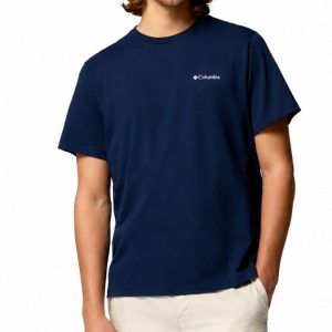 חולצה קצרה לגברים Columbia CSC Logo Back Tee כחול Blue Navy חולצה קצרה לגברים Columbia CSC Logo Back Tee כחול Blue Navy