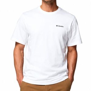 חולצה קצרה לגברים Columbia CSC Outdoor Back Graphic Tee צבע לבן white חולצה קצרה לגברים Columbia CSC Outdoor Back Graphic Tee צבע לבן white