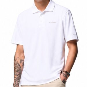 חולצת פולו קצרה לגברים Columbia Freezer Polo צבע לבן White חולצת פולו קצרה לגברים Columbia Freezer Polo צבע לבן White