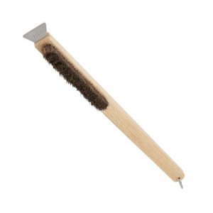 מברשת ניקוי טאבון עם מגרדת מתכת וויט Witt Wood Pizza Oven Cleaning Brush צבע עץ חום Wood Brown מברשת ניקוי טאבון עם מגרדת מתכת וויט Witt Wood Pizza Oven Cleaning Brush צבע עץ חום Wood Brown