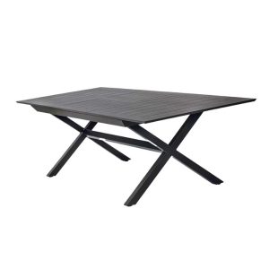 שולחן גינה נפתח ברצלונה מאלומיניום Barcelona Extendable Dining Table צבע אבן Stone שולחן גינה נפתח ברצלונה מאלומיניום Barcelona Extendable Dining Table צבע אבן Stone