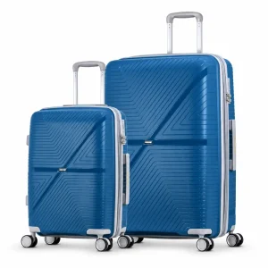 סט מזוודות קשיחות מתרחבות Hard Shell Expandable Luggage Set גודל 20/28 צבע כחול Blue סט מזוודות קשיחות מתרחבות Hard Shell Expandable Luggage Set גודל 20/28 צבע כחול Blue