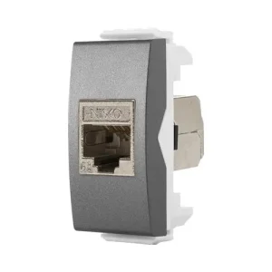 חסרה תמונה - שקע מחשב מסוכך RJ45 CAT6A FTP גרפיט 1M MATT ניסקו סוויץ' ניסקו סוויץ'